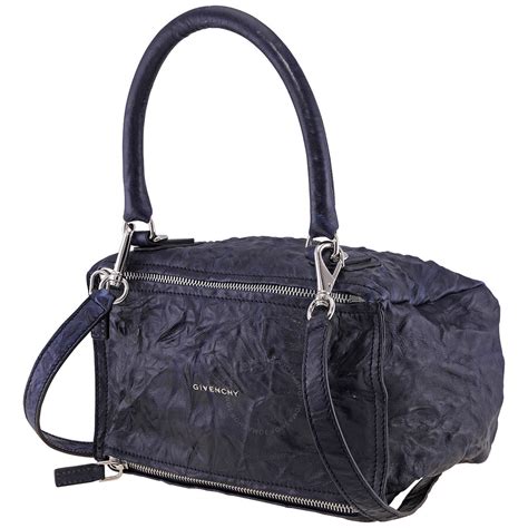 givenchy bb05251004 001|Givenchy Aged Leather Small Pandora Bag In Navy .